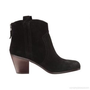 NWT Sam Edelman Black Suede London Bootie
